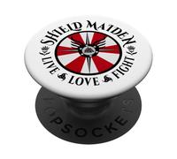 Shield Maiden Live Love Fight PopSockets Adhesive PopGrip