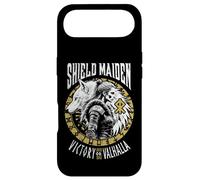 Shield Maiden Victory Or Valhalla Viking Woman White Wolf Case for iPhone Air