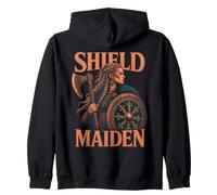 Shield Maiden Viking Woman Norse Warrior Zip Hoodie