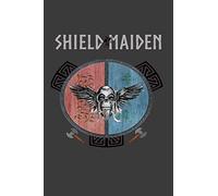 Shield Maiden: Vikings Symbol Norse Viking Style gift for Vikings lover, Lined Journal Diary Notebook 100 Pages, 6" x 9" (15.24 x 22.86 cm)