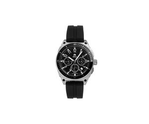 Shield Men's Sonar Chronograph Strap Watch with Date in Silver Shield Silver One Size