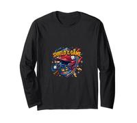 Shield of the Game Baseball Catcher Defense Graphic Long Sleeve T-Shirt