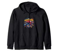 Shield of the Game Baseball Catcher Defense Graphic Zip Hoodie