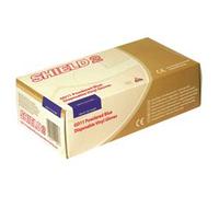 Shield Powdered Vinyl Gloves Latex Free Large Blue (Pack of 100) GD11-L