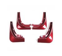 Shield Splash Guard Replacement Mud Flaps For Tesla for Model 3 Splash Guards Flap for Fender Mudguards Pack Of 4(Red)