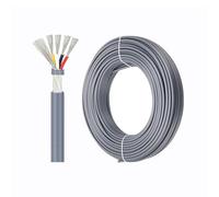 Shielded Audio/Control Cable UL2547, 26-18 AWG 4C, Tinned Copper Stranded Wire, Flexible PVC Low-Voltage 25 ft for CCTV, DIY Electronics, Electrical Equipment System(25FT,4C-18AWG)