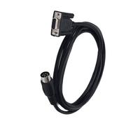 Shielded RS232 Cable with DIN 8-Pin and DB9 Female, 0.5m | Shielded Construction, Copper Conductor, Molded Connector Housings with Integrated Strain Relief At Both Ends