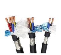 Shielded Signal Control Cable TRVVP Copper Core Shielded Drag Chain Cable 100m 2-40C 26-11AWG Oil Resistant CNC Control(24 Awg 100 Meter,3)