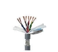 Shielded Signal Control Cable TRVVPS Shielded Twisted Pair Drag Chain Cable PVC Insulated 2-8 Cores 5 meters Copper(17 Awg 1mm2,4 Cores 5Meters)
