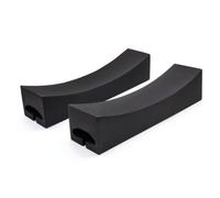 Shielded Soft Roof Rack with Straps, Paddleboard Foam Soft Roof Rack Black Foam Pads, 39.8 × 9.8 × 9.3 Cm Per Piece Two-piece Set Without Straps