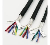 Shielded Wire Twisted Pair Cable 0.75mm² 4,6,8 Core With Pure Oxygen Free Copper Double Shield 485 Signal Control Wire 18AWG (Color : 5m, Size : 6 core 0.75mm2)
