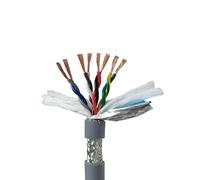 Shielded Wire Twisted Pair Cable, pvc Insulated Drag Chain Cable 24-17 AWG 2-8 Cores 1 Meter Twisted Pair Shielded(22 Awg 0.3mm,6 Cores 1Meter)
