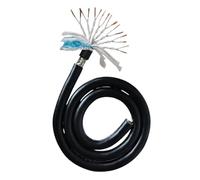 Shielded Wire Twisted Pair Cable， Twisted Pair Shielded Cable Black 2 Meters To 20 Cores 17 To 26 AWG(12CORES-18 AWG 0.75MM2)