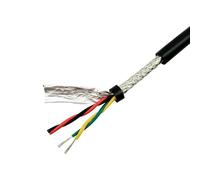 Shielded Wire Twisted Pair Cable， Twisted Pair Shielded Wire For RS-485 Communication 2-16 Cores 20-26 AWG Multicolor(4 Core 24AWG 0.2mm)