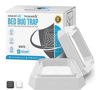 SHIELDFLEX Bed Bug Trap - 8 Pack | TruGuard X Bed Bug Interceptors (White) | Eco Friendly Bed Bug Traps for Bed Legs | Reliable Insect Detector, Interceptor, and Monitor