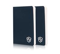 SHIELDFOLIO Stonebook World's Most Secure Crypto Password Notebook | Seed Phrase and Private Key Cold Storage method | Premium Water-Resistant Paper | 5.5" x 3.5" | Pack of 2