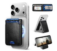 Shieldtop Compatible with Magsafe Case with Card Holder for Men Women Magnetic Ultra-Thin Wallet Bracket Adjustable Bracket for iPhone 17/16/15/14/13/12 Pro/Pro Max/PlusSeries,Black