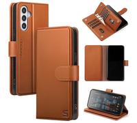 Shieldtop Compatible with Samsung Galaxy S26 Wallet Case with Card Holder,Women Men RFID Blocking PU Leather Flip TPU Protective Cover Credit Card Slots,Phone Case for S26,Light Brown