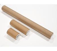 ShieldUp 3 x Strong Cardboard Postal Tubes | 25mm Diameter | Pack of 3 different sizes | 330mm & 100mm & 50mm long
