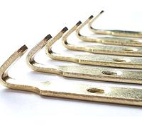 ShieldUp Mirror & Picture Hanging Hooks - 12 x Heavy Duty J-Style Hooks, Gold
