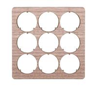 Shienfir Bar Cart Beer Cap Display Beer Bottle Cap Display Beer Cap Coaster for Men Rustic Wood Finish Holds 9 Caps Man Cave Home Decor Gift for Him Dad Gifts Wooden Color