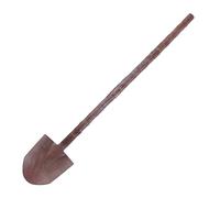 Shienfir Easy to Carry Costume Accessory Role-playing Game Halloween Plastic Shovel Lightweight Detachable Simulated Rusty for Cosplay Prop Quick Assembly Brown