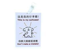 Shienfir Mother Day Luggage Tag Valentine Gift Dog Pattern Funny Set for Easy Baggage Recognition Valentine's Wedding Birthday Mother's Father's F