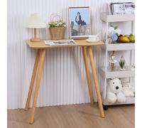 Shienfir Writing Computer Desk,Office Work Desk,Laptop Table for student and worker,Modern Style Desks,Small Desks for Bedroom, Home, Office Wooden Color