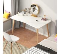 Shienfir Writing Computer Desk,Office Work Desk,Laptop Table for student and worker,Modern Style Desks,Small Desks for Bedroom, Home, Office White