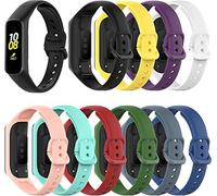 Shieranlee 10pcs Strap Compatible with Samsung Galaxy Fit E(SM-R375) Strap, Adjustable Soft Silicone Band for Samsung Galaxy Fit e R375