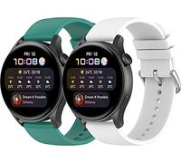 Shieranlee 22mm Strap Compatible with HUAWEI Watch3 Strap,Soft Silicone Strap for HUAWEI Watch3 pro Strap,Vantage M/M2,Letsfit IW2/Popglory strap/BV-X1/BV-SW01/UMIDIGI Uwatch 3S/COROS Strap