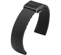 Shieranlee 22mm Strap Rubber Quick Release Butterfly Buckle band for Galaxy Watch 3 45mm/Galaxy Watch 46mm/Gear S3 Frontier/Classic/Moto 360 2nd Gen 46mm/Huawei Watch GT 2/Ticwatch Pro