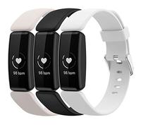 Shieranlee (3-Pack Straps Compatible with Fitbit Inspire 3 Strap, Soft Silicone Sport Classical Replacement Colourful Band Wristband for Inspire 2 & Fitbit ace 3 Strap