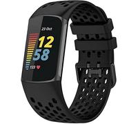 Shieranlee Charge 6 Strap, Soft TPU Silicone Replacement, Sport Breathable Waterproof Adjustable Wristband Compatible with Fitbit Charge 6, Charge 5