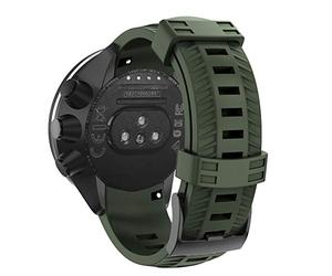 Shieranlee Compatible Suunto 9 Strap Soft Silicone Watch Band for Suunto 9 GPS Baro Replacement Watch Strap for Men Women