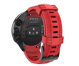 Shieranlee Compatible Suunto 9 Strap Soft Silicone Watch Band for Suunto 9 GPS Baro Replacement Watch Strap for Men Women