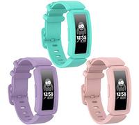Shieranlee Compatible with Ace 2 Bands for Kids 6+, Soft Silicone Bracelet Accessories Watch Band Repalcement Strap, Colorful Sport Wristbands for Fitbit Ace 2/ Inspire HR for Boys Girls