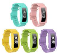 Shieranlee Compatible with Ace 2 Bands for Kids 6+, Soft Silicone Bracelet Accessories Watch Band Repalcement Strap, Colorful Sport Wristbands for Fitbit Ace 2/ Inspire HR for Boys Girls