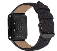 Shieranlee Compatible with Oppo watch 1 41mm strap,Soft Woven Nylon Replacement Band with Adjustable Closure