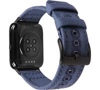 Shieranlee Compatible with Oppo watch 1 46mm strap,Soft Woven Nylon Replacement Band with Adjustable Closure