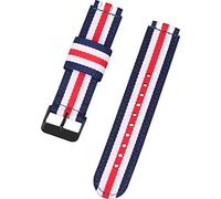Shieranlee Compatible with Swatch strap(17mm 19mm 20mm 22mm),Soft Woven Nylon Replacement Band with Adjustable Closure