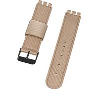 Shieranlee Compatible with Swatch strap(17mm 19mm 20mm 22mm),Soft Woven Nylon Replacement Band with Adjustable Closure