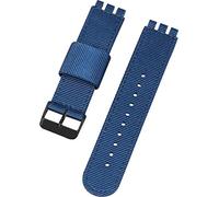 Shieranlee Compatible with Swatch strap(17mm 19mm 20mm 22mm),Soft Woven Nylon Replacement Band with Adjustable Closure