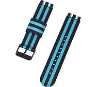 Shieranlee Compatible with Swatch strap(17mm 19mm 20mm 22mm),Soft Woven Nylon Replacement Band with Adjustable Closure
