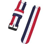 Shieranlee Compatible with Swatch strap(17mm 19mm 20mm 22mm),Soft Woven Nylon Replacement Band with Adjustable Closure