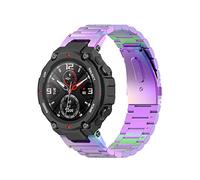 Shieranlee Metal Straps Compatible with Amazfit T-Rex pro Strap, Replacement Stainless Steel Wristband Bands for Amazfit T-Rex Golf Watch