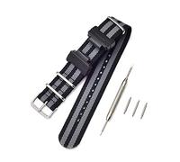 Shieranlee NATO Nylon Strap Watchband for Casio G-Shock GA-110 120 GA-400 GD-100 DW-5600 GLS-8900 Canvas Men Bracelet Band Black Adapters