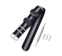 Shieranlee NATO Nylon Strap Watchband for Casio G-Shock GA-110 120 GA-400 GD-100 DW-5600 GLS-8900 Canvas Men Bracelet Band Black Adapters