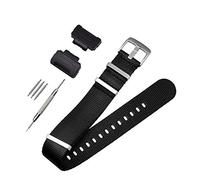 Shieranlee NATO Nylon Strap Watchband for Casio G-Shock GA-110 120 GA-400 GD-100 DW-5600 GLS-8900 Canvas Men Bracelet Band Black Adapters