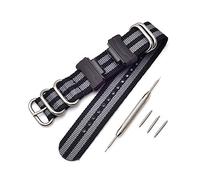 Shieranlee NATO Nylon Strap Watchband for Casio G-Shock GA-110 120 GA-400 GD-100 DW-5600 GLS-8900 Canvas Men Bracelet Band Black Adapters